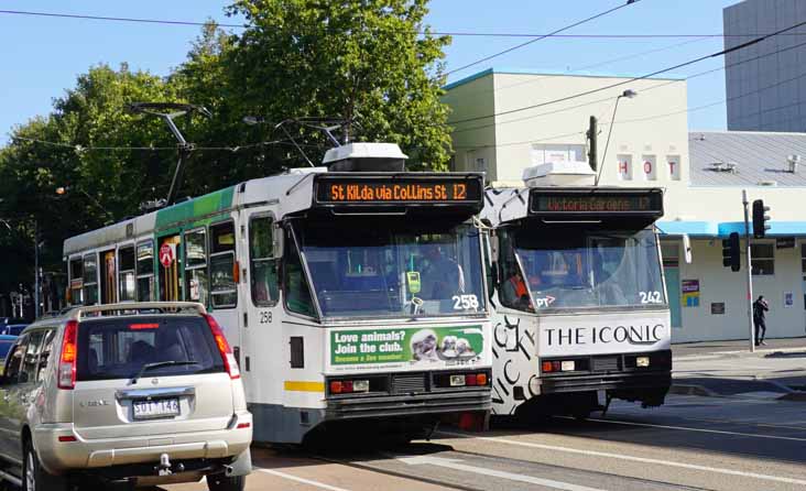 Yarra Trams Class A 258 & 242 The Iconic